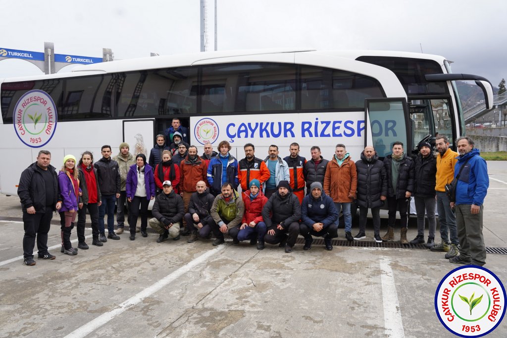 Çaykur Rizespor yardım malzemeleri yola çıktı