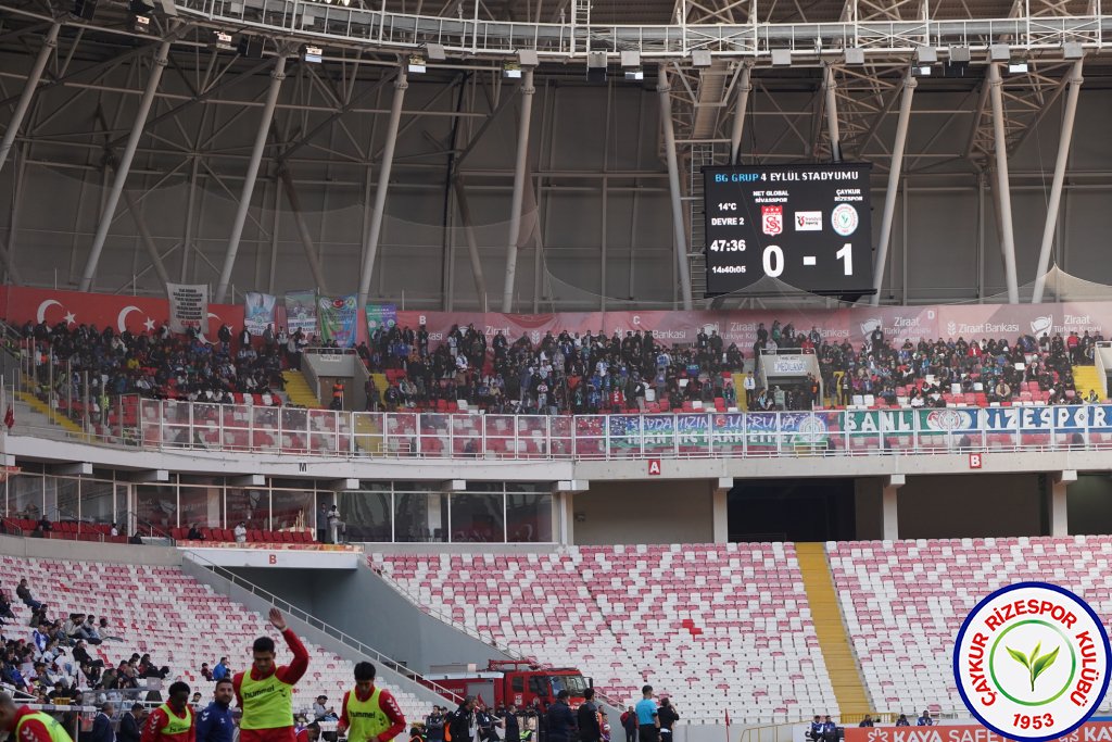 NET GLOBAL SİVASSPOR 2 - 1 ÇAYKUR RİZESPOR