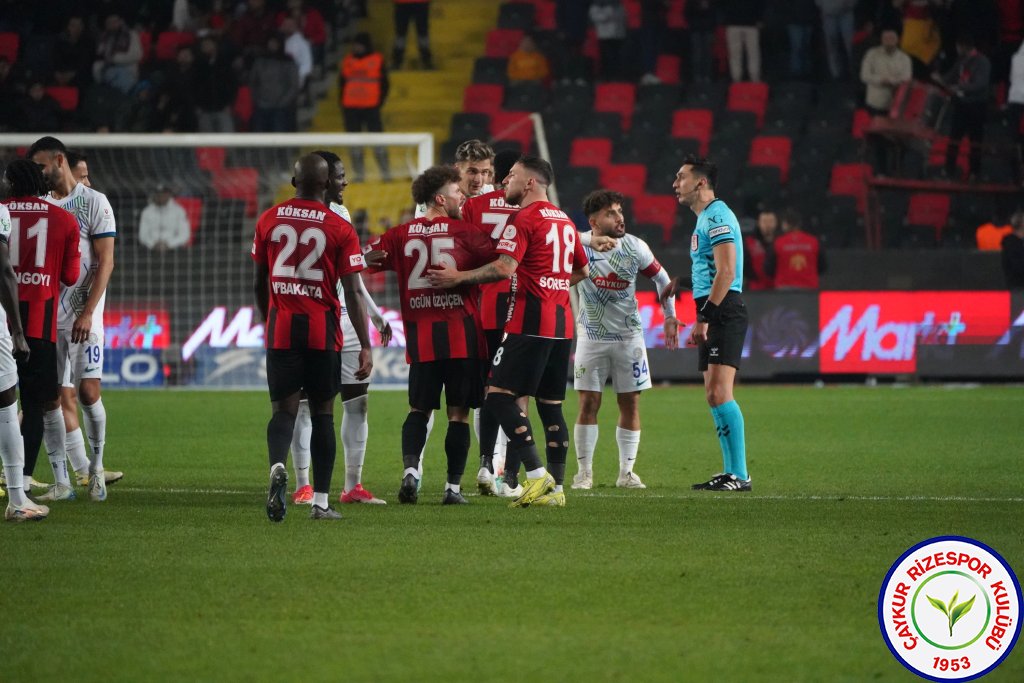 GAZİANTEP FUTBOL KULÜBÜ 1-0 ÇAYKUR RİZESPOR