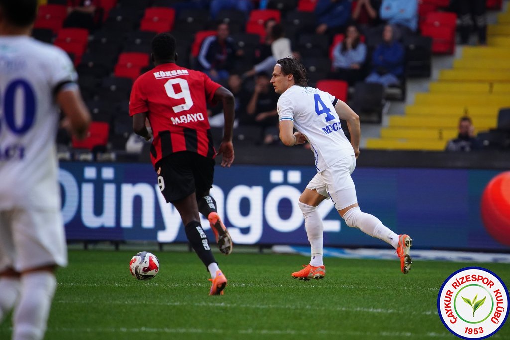 GAZİANTEP FUTBOL KULÜBÜ A.Ş.	2 - 2	ÇAYKUR RİZESPOR A.Ş.