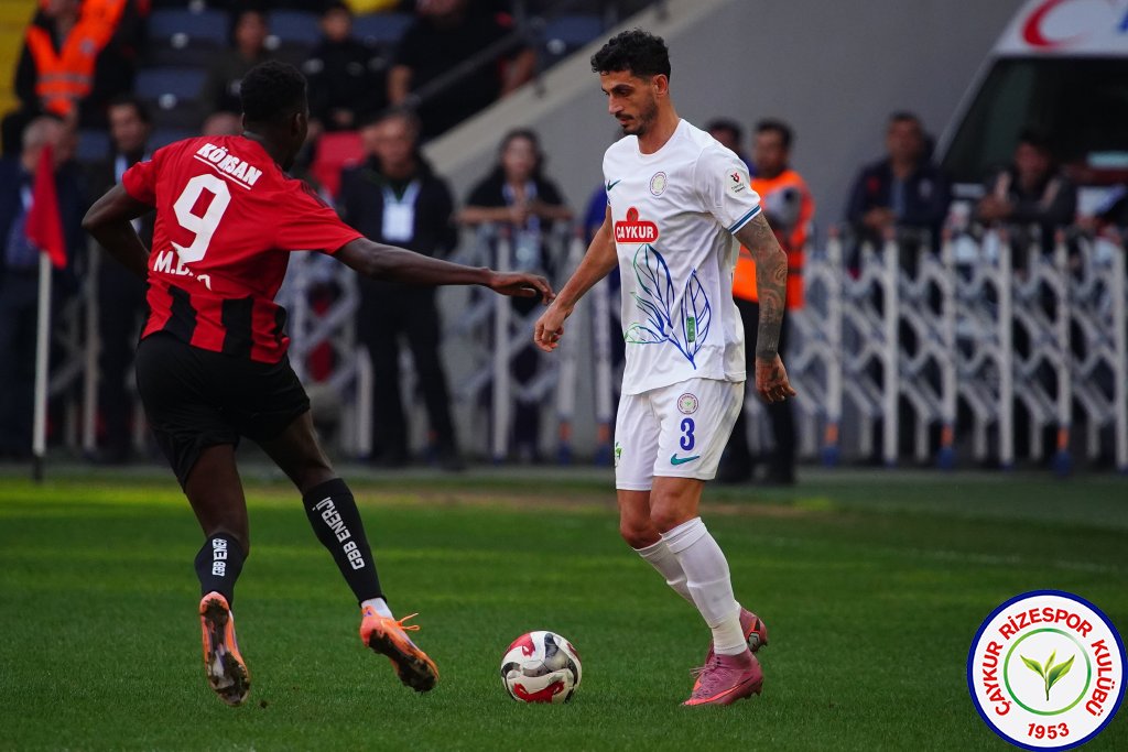 GAZİANTEP FUTBOL KULÜBÜ A.Ş.	2 - 2	ÇAYKUR RİZESPOR A.Ş.