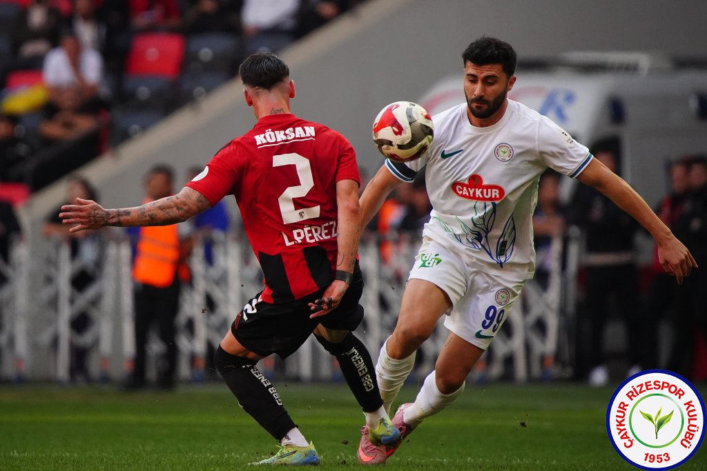 GAZİANTEP FUTBOL KULÜBÜ A.Ş.	2 - 2	ÇAYKUR RİZESPOR A.Ş.