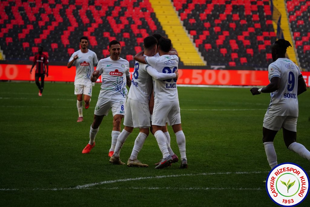 GAZİANTEP FUTBOL KULÜBÜ A.Ş.	2 - 2	ÇAYKUR RİZESPOR A.Ş.