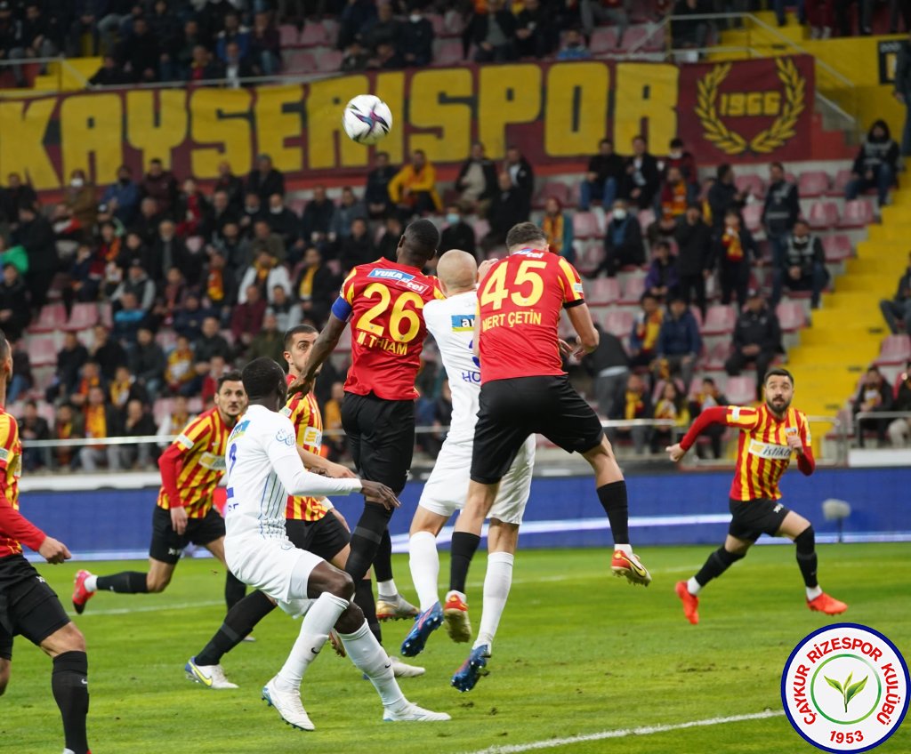 Yukatel Kayserispor 1:1 Çaykur Rizespor