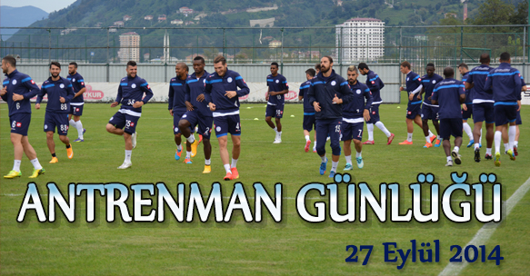ANTRENMAN GÜNLÜĞÜ 27 EYLÜL