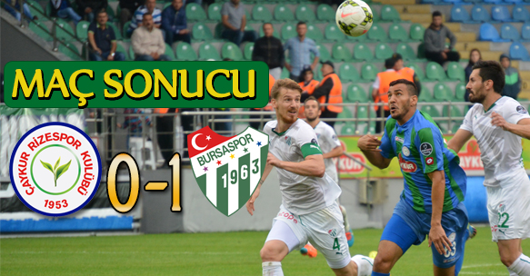 ÇAYKUR RİZESPOR 0- 1 BURSASPOR