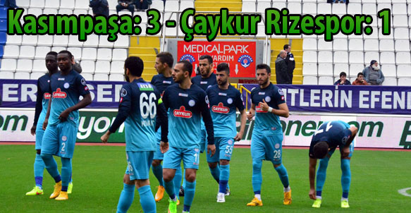 Kasımpaşa: 3 - Çaykur Rizespor: 1