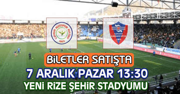 KARDEMİR KARABÜKSPOR MAÇI BİLETLERİ SATIŞA ÇIKTI