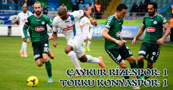 ÇAYKUR RİZESPOR 1-1 KONYASPOR