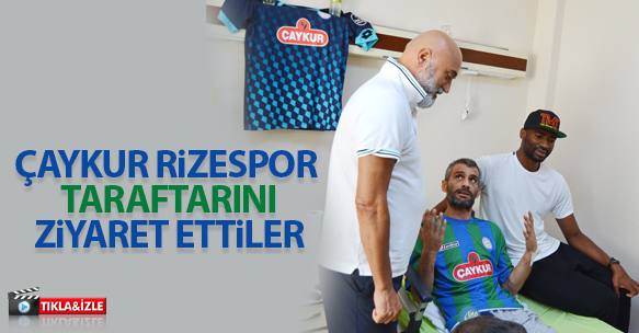 HİKMET KARAMAN VE LEONARD KWEUKE HASTA ZİYARETİNDE