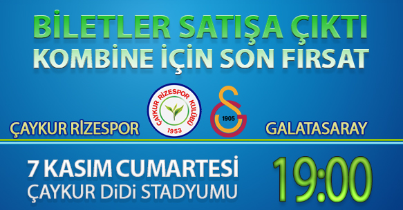 GALATASARAY MAÇI BİLETLERİ SATIŞA ÇIKTI
