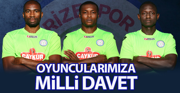 3 OYUNCUMUZA MİLLİ DAVET