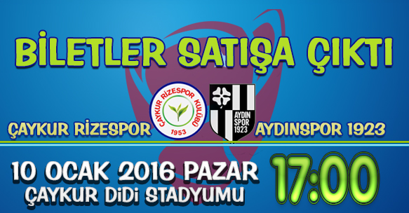 AYDINSPOR 1923 MAÇI BİLETLERİ SATIŞA ÇIKTI