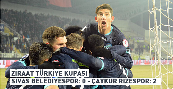Sivas Belediyespor: 0 - Çaykur Rizespor: 2