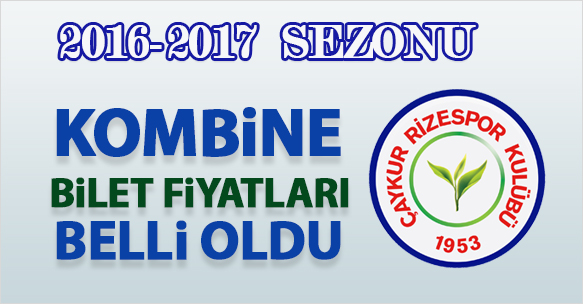 ÇAYKUR RİZESPOR KOMBİNELER SATIŞA ÇIKIYOR