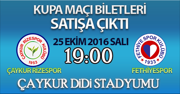 KUPA MAÇI BİLETLERİ SATIŞA ÇIKTI