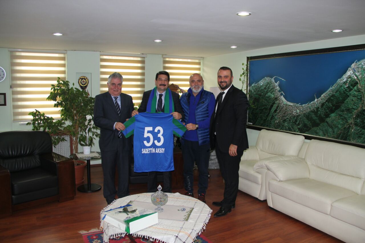 Rize İl Emniyet Müdürlüğüne atanan Sadettin Aksoy'a hayırlı olsun ziyareti