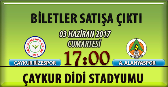 A. ALANYASPOR MAÇI BİLETLERİ SATIŞA ÇIKTI