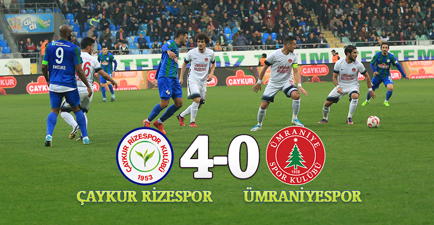 ÇAYKUR RİZESPOR 4-0 ÜMRANİYESPOR
