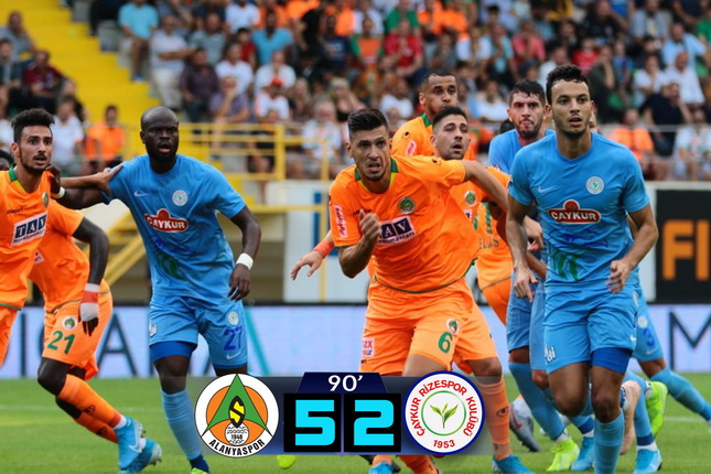 A. ALANYASPOR 5-2 ÇAYKUR RİZESPOR