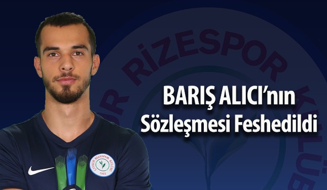 ÇAYKUR RİZESPOR BASIN BÜLTENİ 29.01.2020 - Barış Alıcı'nın Sözleşmesi Karşılıklı Olarak Feshedildi