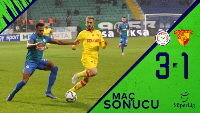 Çaykur Rizespor 3:1 Göztepe