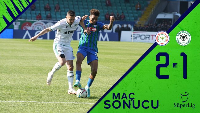 Çaykur Rizespor 2:1 İttifak Holding Konyaspor