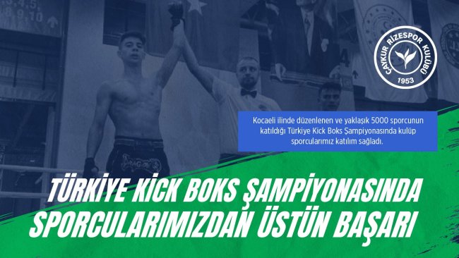 Türkiye Kick Boks Şampiyonasında Sporcularımızdan Üstün Başarı