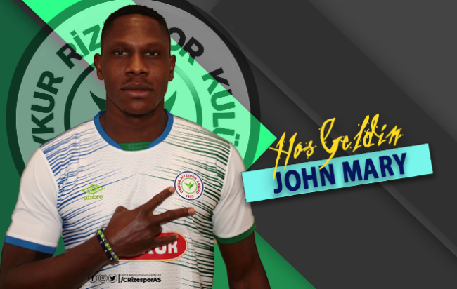 JOHN MARY ÇAYKUR RİZESPOR’DA