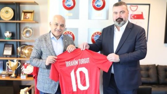 İbrahim Turgut’tan, TFF Başkanı Mehmet Büyükekşi’ye Ziyaret