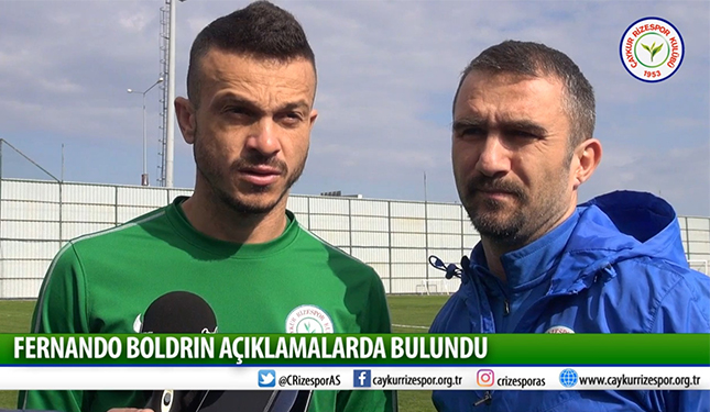 FERNANDO BOLDRİN BASINA AÇIKLAMALARDA BULUNDU