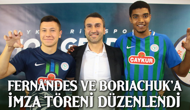 FERNANDES VE BORIACHUKA İMZA TÖRENİ DÜZENLENDİ