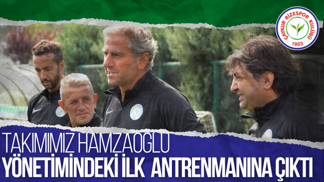 Takımımız, Teknik Direktörümüz Hamza Hamzaoğlu yönetimindeki ilk antrenmanına çıktı.